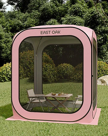 Screen House Tent Pop-Up, Portable Screen Room Canopy Instant Screen Tent 10 x 10 FT with Carry Bag for Patio, Backyard, Deck