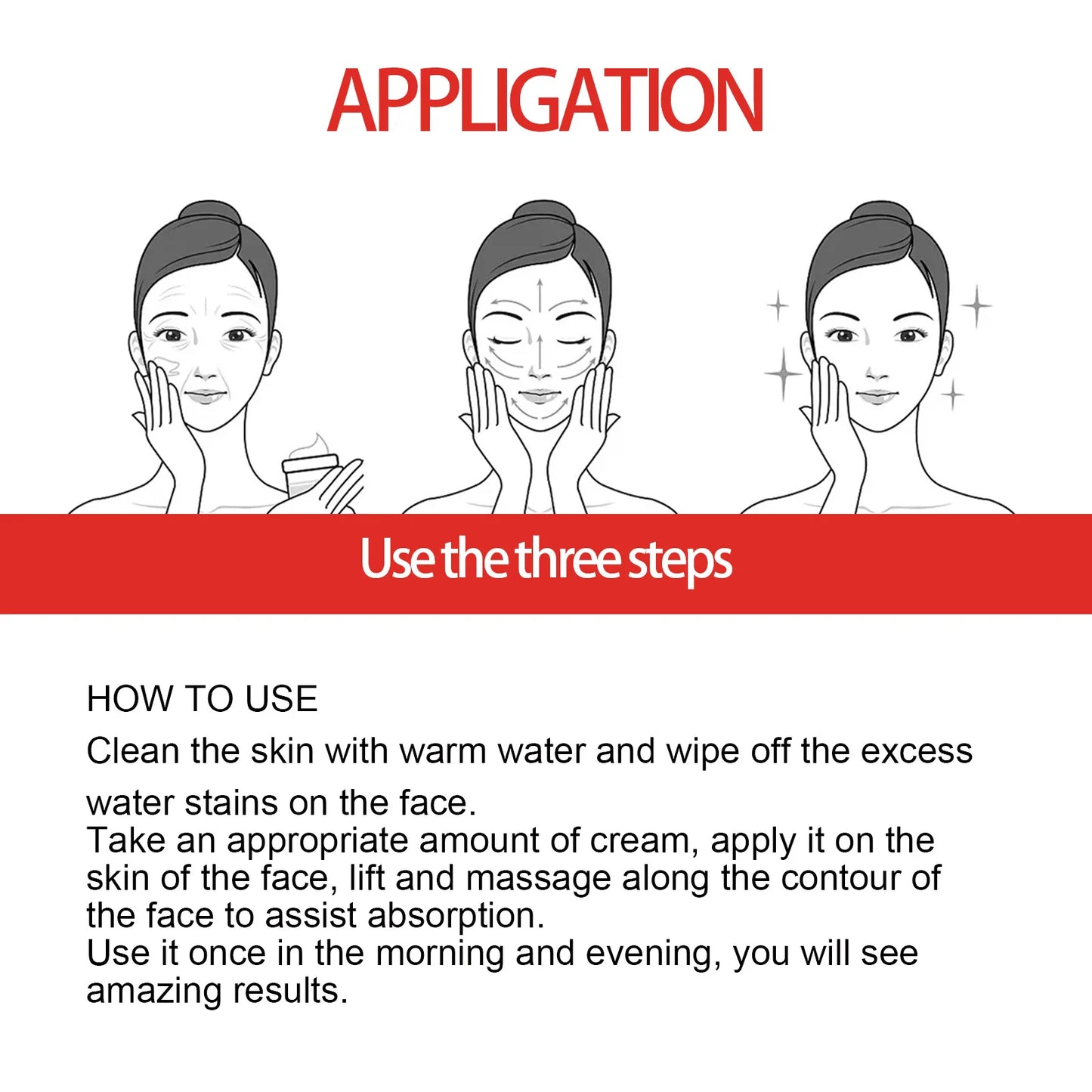 Face Cream Collagen Hyaluronic Acid Skin Care Removal Wrinkle Anti-Aging Moisturizing Shrink Pores Whitening Vitamin Retinol