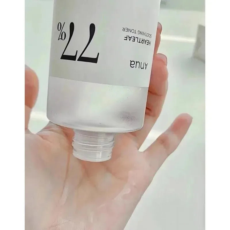 Korean Anua Heartleaf 77% Authentic Skin Care Moisturizing Toner Remover Serum Fades Fine Lines Deep Cleaning Facial Cleanser