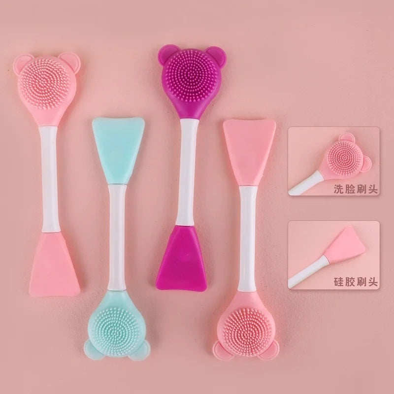 1pcs Face Mask Brush Silicone Gel Facial Mask DIY Brushes Original Soft Fashion Beauty Women Skin Face Care Home Makeup Tools