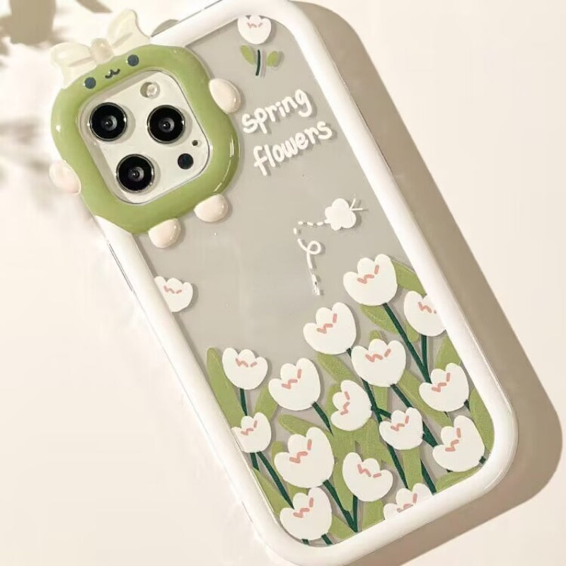 Case For IPhone 11 Pro Max 14 13 12 Pro Max XR 6s 6 8 7 Plus X XS Max SE 2020 Cover INS Soft TPU Flower Fundas