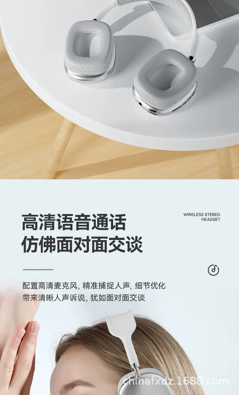 P9 MAX Head mounted Bluetooth Earphones, Wireless Call, Heavy Bass with Microphone, Mobile Phone, Computer, Universal Earphones