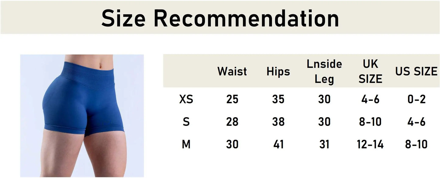 Dfyne Impact Shorts 4.5" Low Ribbed Band Yoga Shorts Flex Scrunch Bum Workout gym short Seamless yoga pants Skinny running short