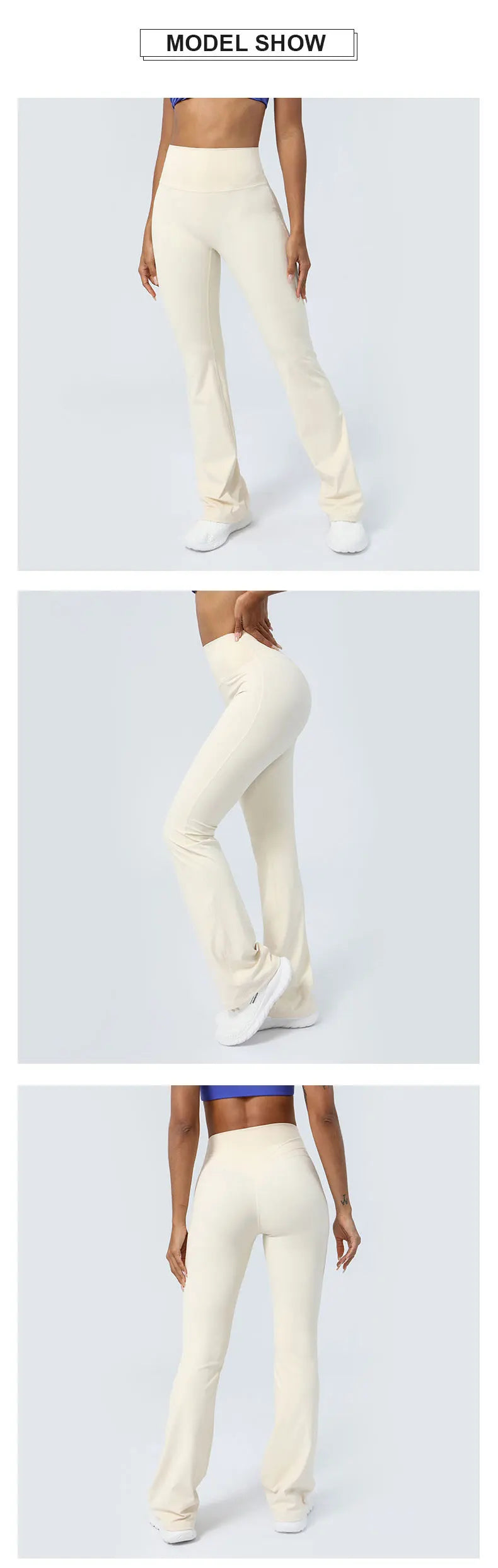 Women Yoga Flare Leggings High Waist Dance Pilates Fitness Gym Buttock Lifting Workout Wide-Leg Pants Outdoor Train Sport Tights
