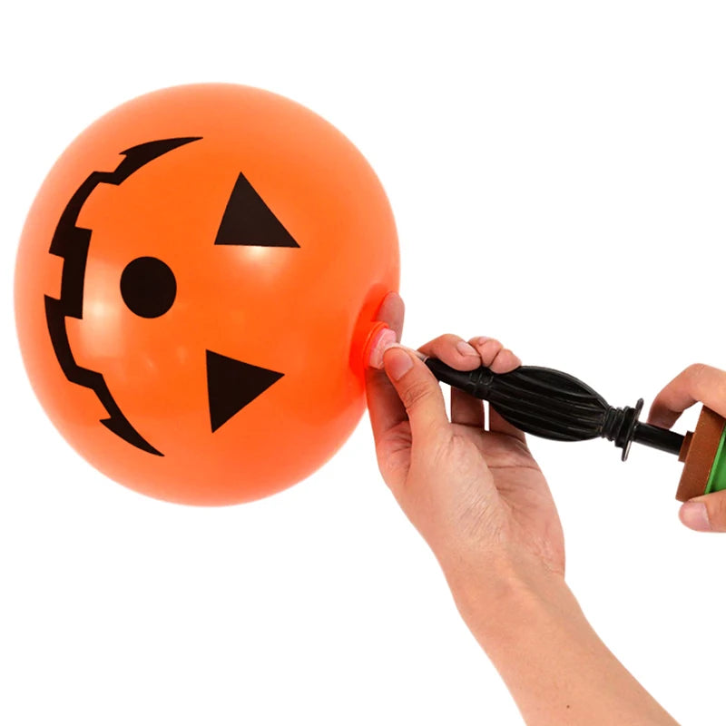 5Pcs Halloween LED Glowing Balloons Horror Ghost Pumpkin Latex Ballon Halloween Party Decorations for Home Indoor Outdoor Kids