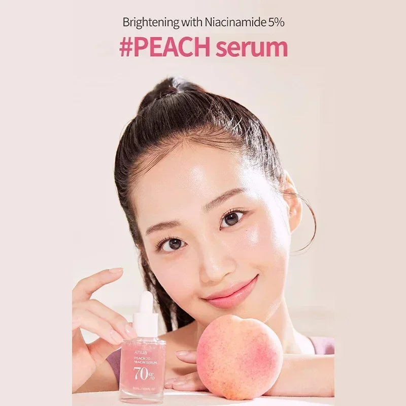 Heartleaf Anua 77% Serum Set Anti-aging Peach Essence Moisturizing Emulsion Fade Fine Lines Toner Deep Cleaning Facial Skin Care