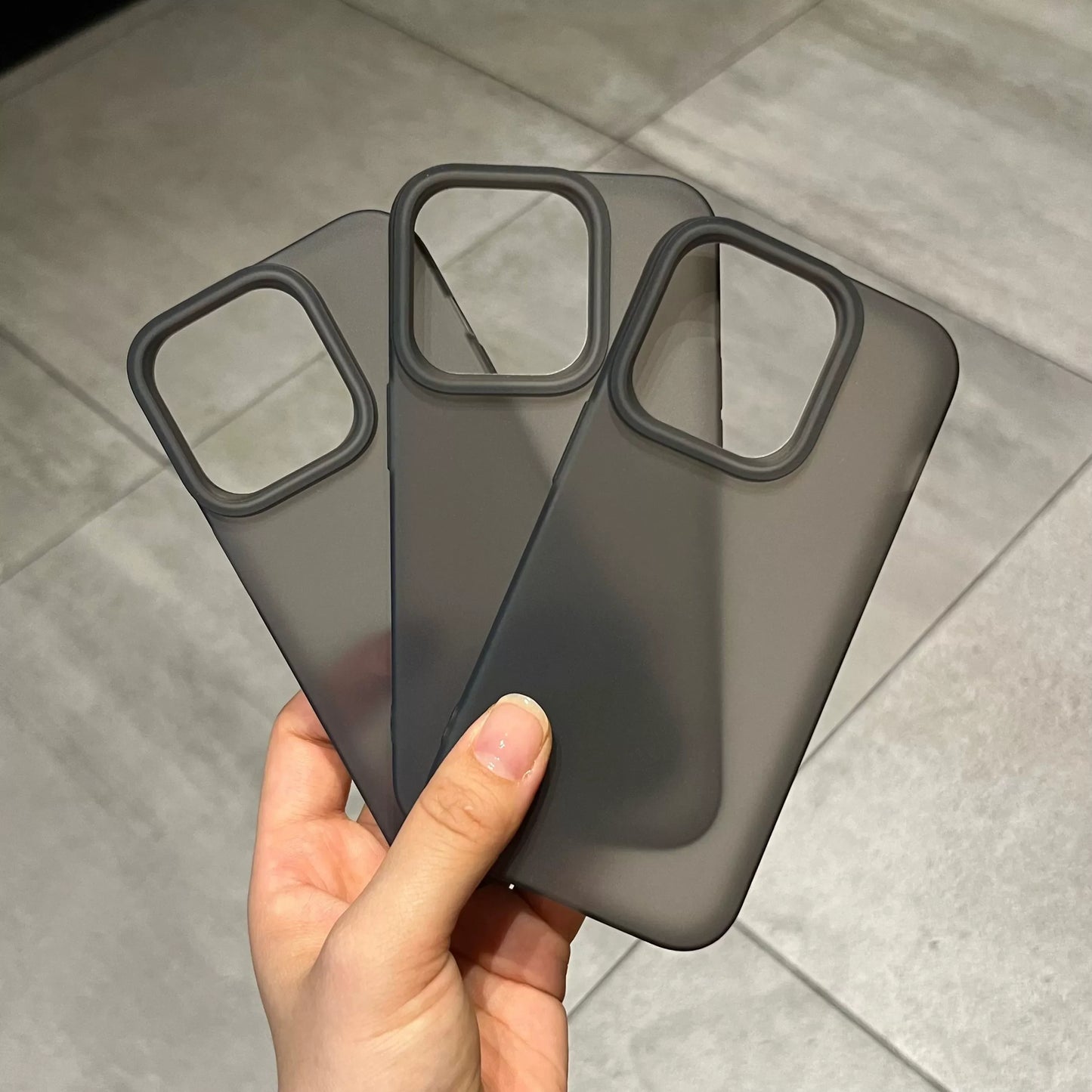Matte Soft Silicone Bumper Phone Case For iPhone 15 14 13 12 11 Pro Max X XS XR 8 7 Plus Transparent Rubber Gel Shockproof Cover