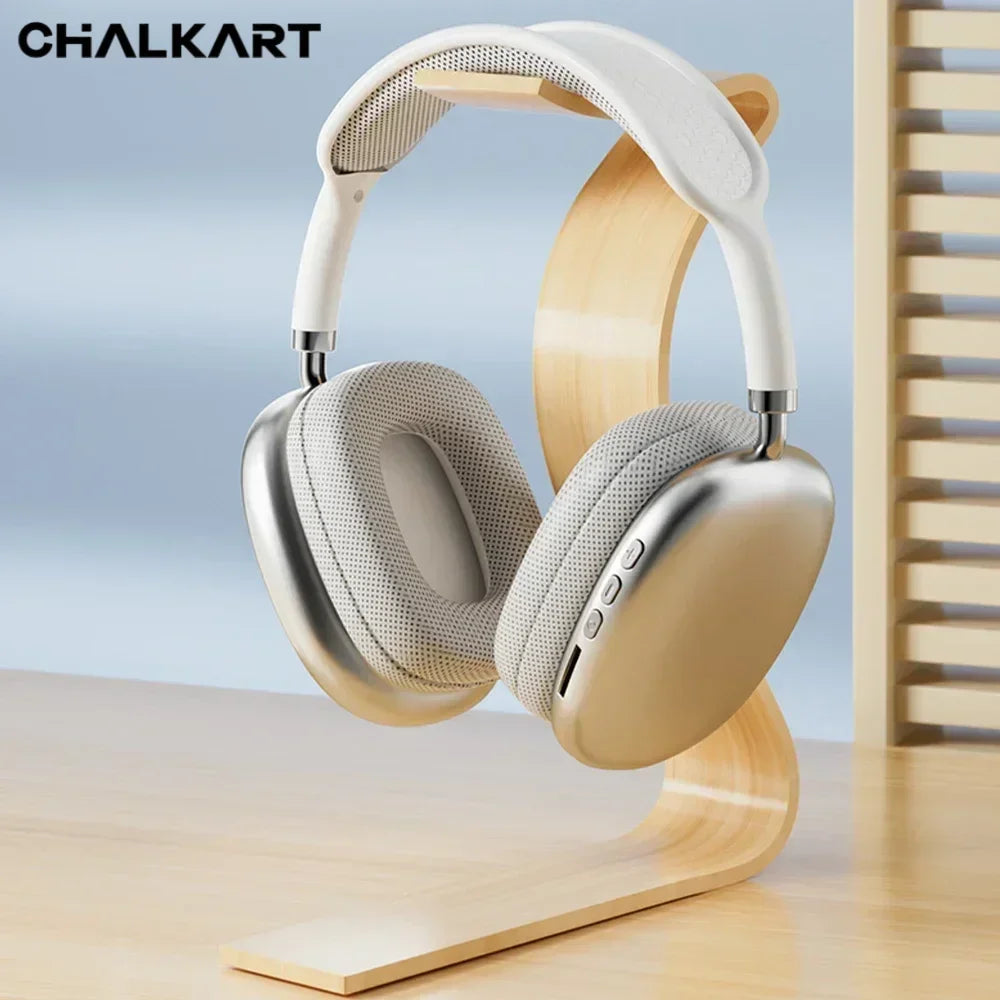 New P9Pro Max Wireless Bluetooth Headphones Noise Cancelling Mic Over Ear Sports Gaming With TF Card Slot Headset Earphone