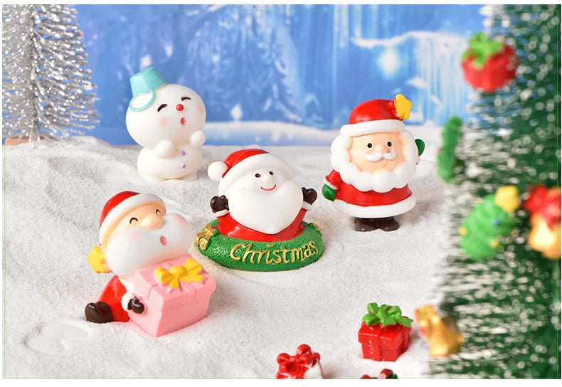 Ailihu Mini Christmas Ornament Christmas Decoration For Home Santa Claus Gift Toys Crafts Table Deco Navidad Xmas 2025 New Year