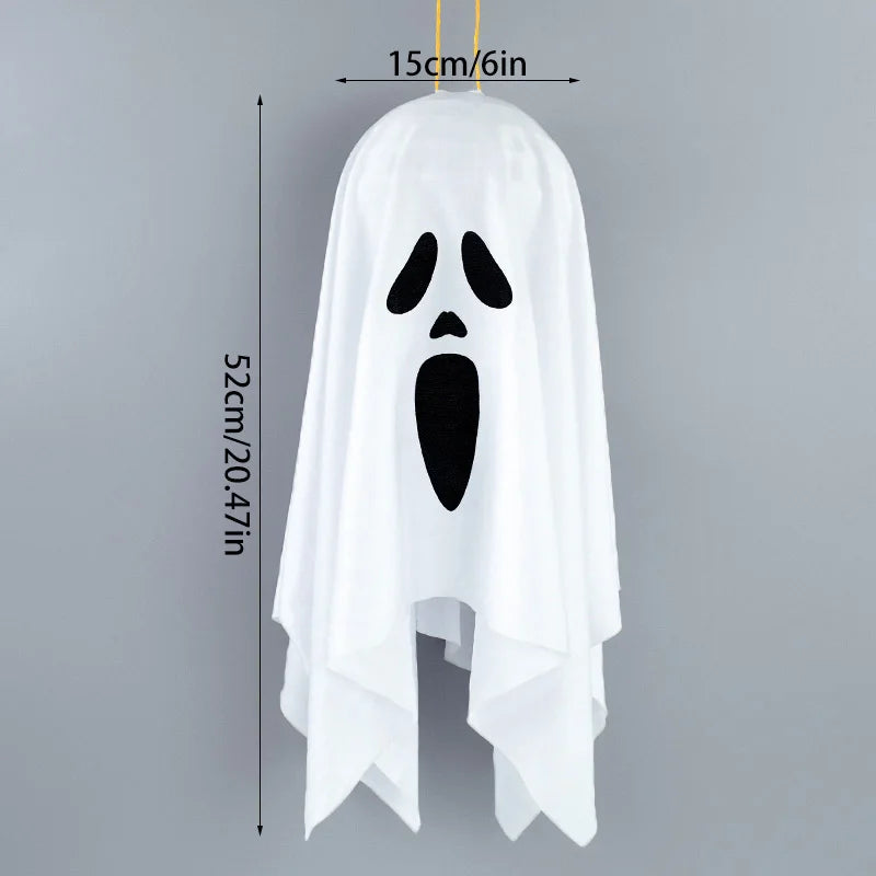 Halloween LED Glow Ghost Lights for Home Indoor Outdoor Hanging Decoration Haunted House Horror Props Bar Supplies 2024 New