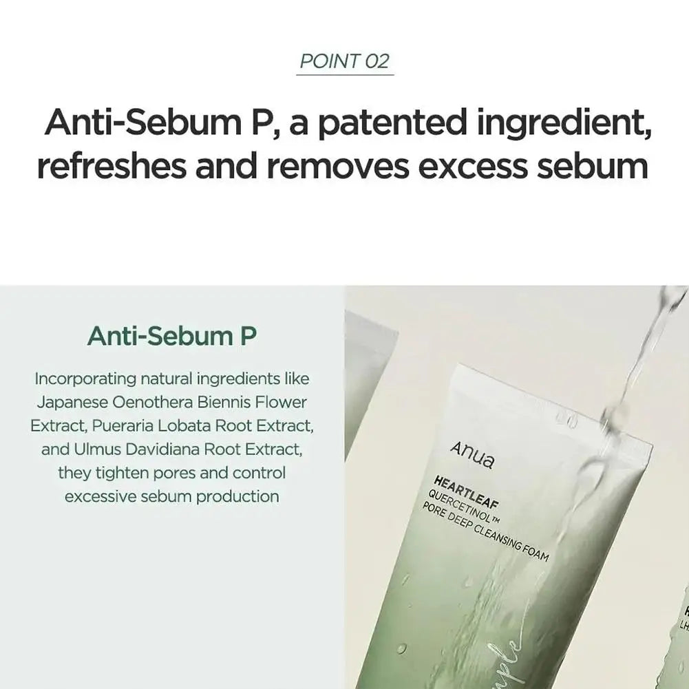 Korean Facial Cleanser Deep Cleaning Moisturizing Refreshing Oil Control Not Tight Cleanser Dense Foam For Skin Care 150ml