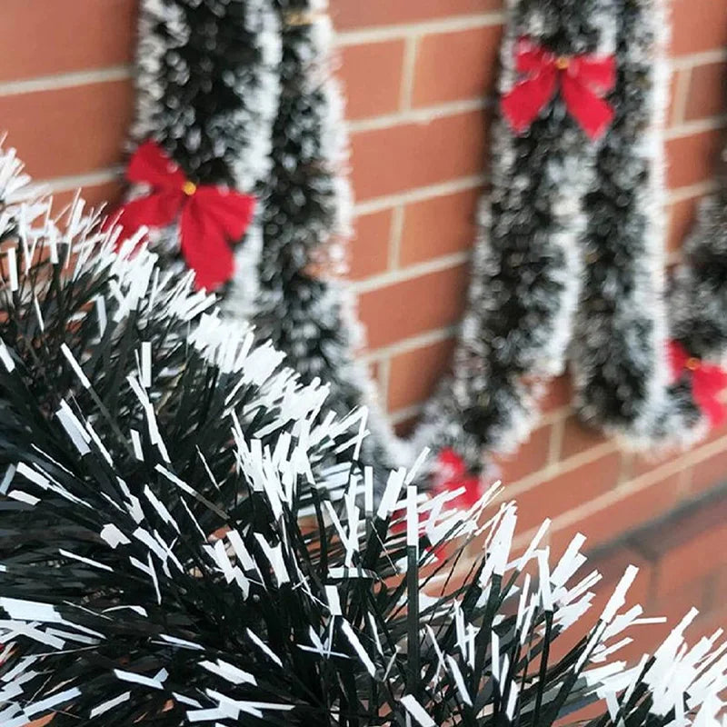 2M Christmas Wreath Wall Door Decor Ribbon Bowknot Xmas Wreaths 2025 New Year Party Home  Decorations Christmas Tree Ornaments