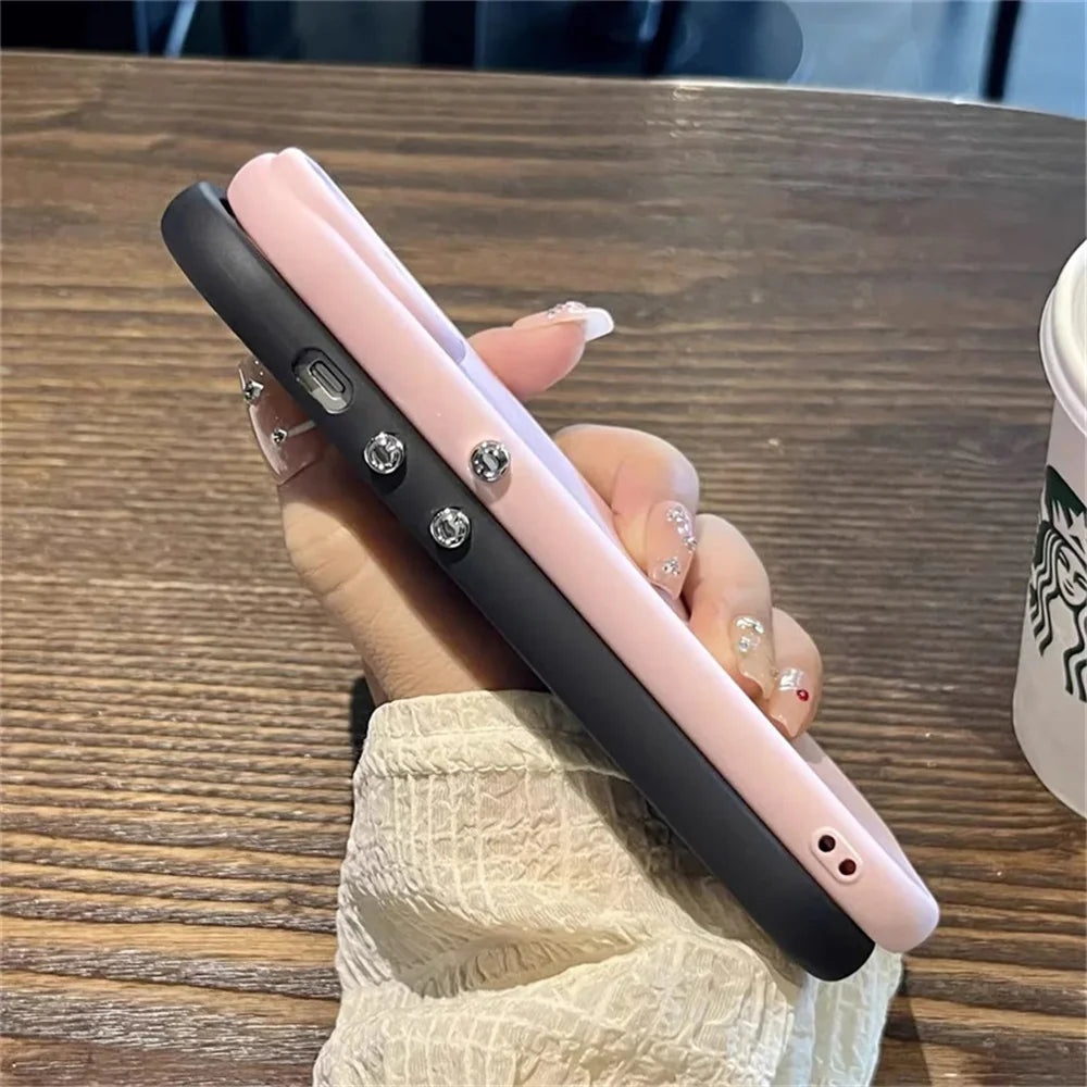 Candy Color Silicone Phone Cover For iPhone 11 15 14 13 12 14 Pro Max X XR Xs Max Camera Lens Shockproof Plain Soft TPU Cases