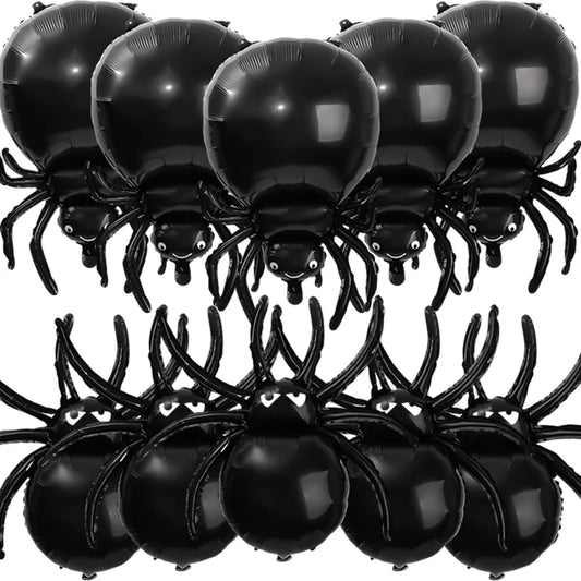 Large Spider Foil Balloons Halloween Black Spiders Happy Balloon Party Home Decoration Halloween Kids Toys Globe Photo Backdrop