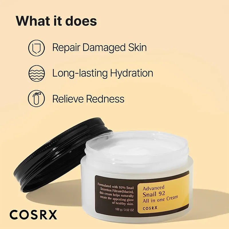 Snail Skincare set Essence liquid+cream effect face cream moisturizing anti-aging wrinkle removing&pore shrinking Skin Care
