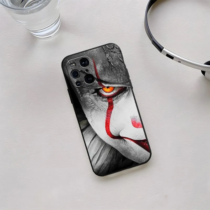 Pennywise The Clown Horror Phone Case For OPPO Find X3 Neo Reno 8 6 Pro 7 X5 A57 A54 A55 A74 One Pro Plus 8 11 6 9 7 Cover