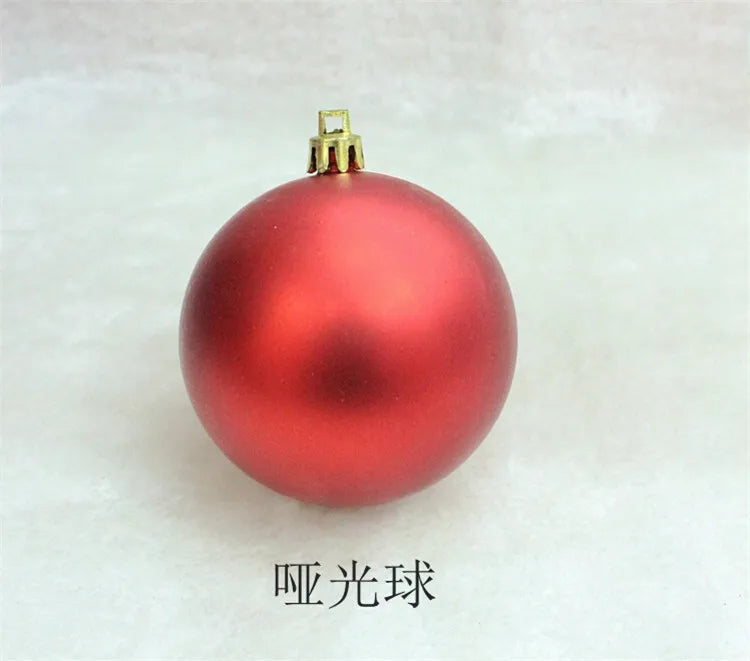 24Pcs Christmas Balls Ornament Plastic Christmas Tree Gold Red Pink Ball Pendant Hanging Decor Christmas Decoration 2024 Navidad
