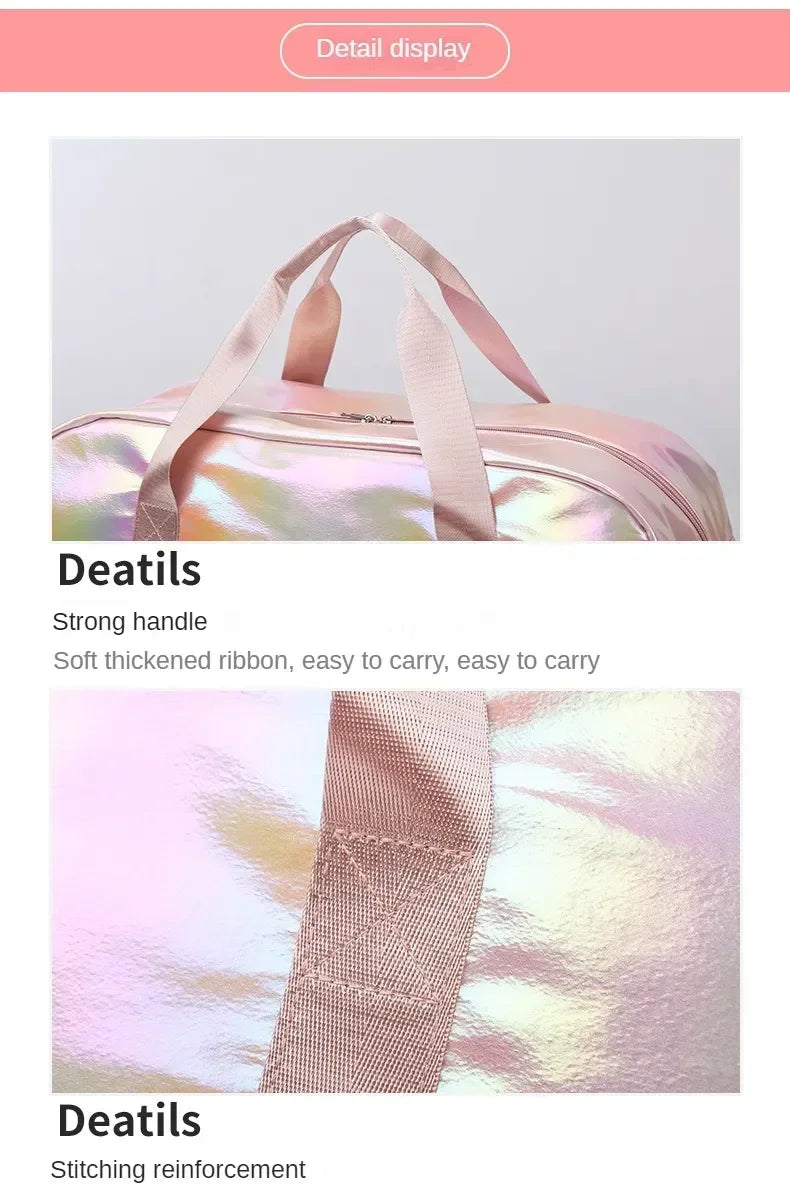 Women's Gym Travel Bag Large Capacity Handbag Shoulder Bag Casual Crossbody Luggage Bag Dry Wet Separation Sports Fitness Bag