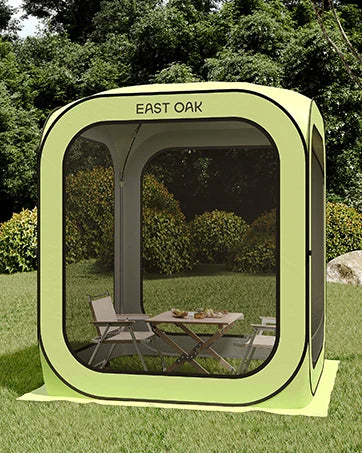 Screen House Tent Pop-Up, Portable Screen Room Canopy Instant Screen Tent 10 x 10 FT with Carry Bag for Patio, Backyard, Deck