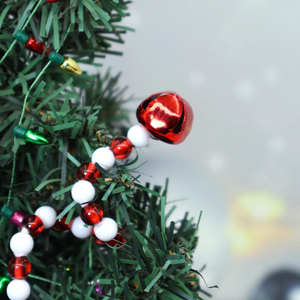 4pcs Candy Cane Christmas Decoration Bells Lollipop Pendants Tree Xmas Ornaments Home Decor Noel Gifts Navidad Party Supplies