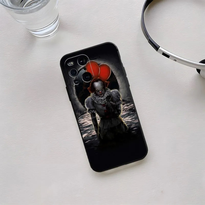 Pennywise The Clown Horror Phone Case For OPPO Find X3 Neo Reno 8 6 Pro 7 X5 A57 A54 A55 A74 One Pro Plus 8 11 6 9 7 Cover