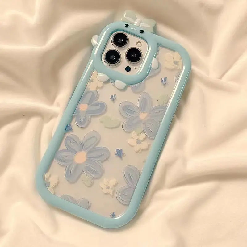 Case For IPhone 11 Pro Max 14 13 12 Pro Max XR 6s 6 8 7 Plus X XS Max SE 2020 Cover INS Soft TPU Flower Fundas
