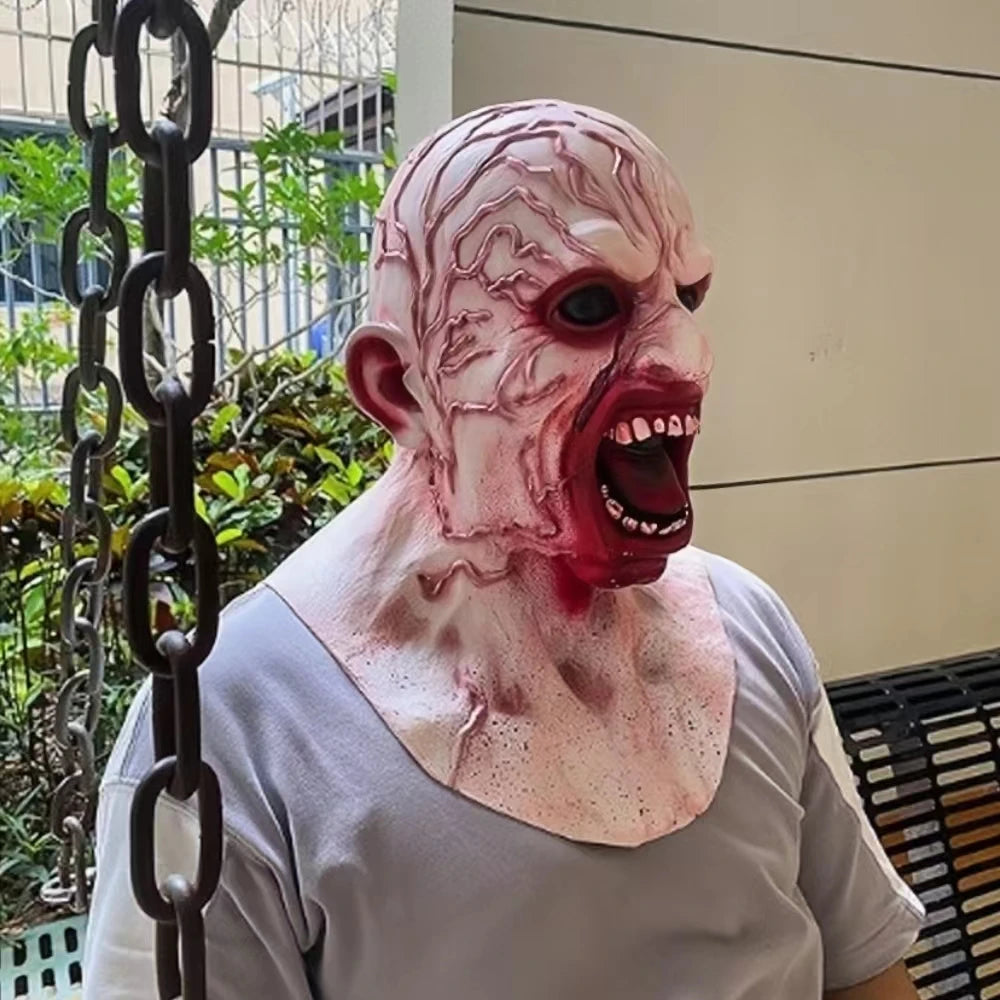 Halloween Bloody Zombie Horror Mask Prank Devil Monster Latex Masks Christmas Party Dress up Helmet Decor Gothic Cosplay Props