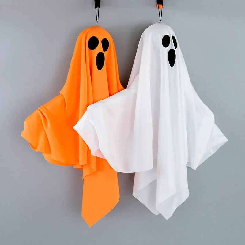 Halloween LED Glow Ghost Lights for Home Indoor Outdoor Hanging Decoration Haunted House Horror Props Bar Supplies 2024 New