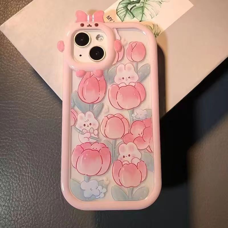 Case For IPhone 11 Pro Max 14 13 12 Pro Max XR 6s 6 8 7 Plus X XS Max SE 2020 Cover INS Soft TPU Flower Fundas