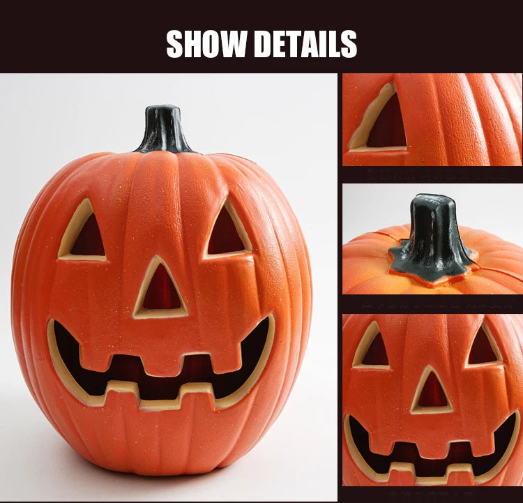 Halloween Decoration Scream Pumpkin Led Festival Accessories Decorations Bright Materials Ring Light Fairy Lights Night Outdoor