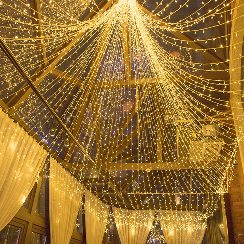 2M-100M Fairy Lights Led String Garland Christmas Light Waterproof Outdoor Indoor For Tree Street Wedding Party 2024 Decoration