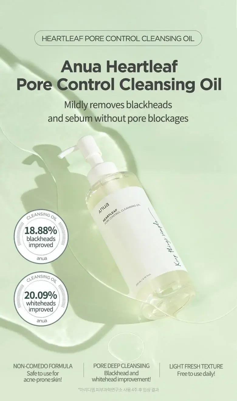 Anua Heartleaf 77% Toner Moisturizing Makeup Remover Lotion Oil Control Remove Blackheads Deep Cleansing Facial