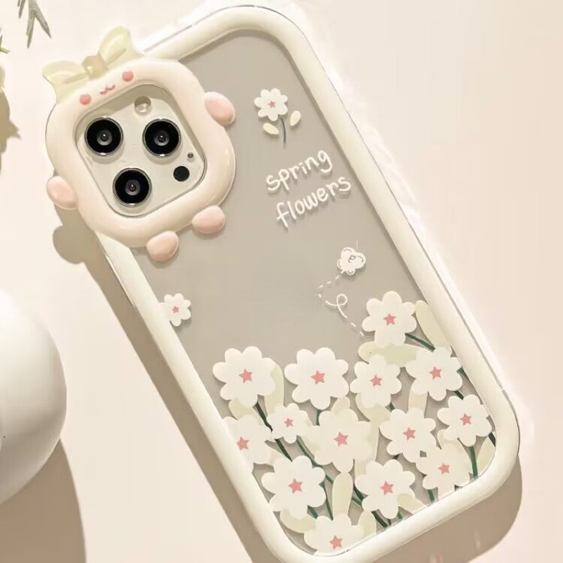 Case For IPhone 11 Pro Max 14 13 12 Pro Max XR 6s 6 8 7 Plus X XS Max SE 2020 Cover INS Soft TPU Flower Fundas
