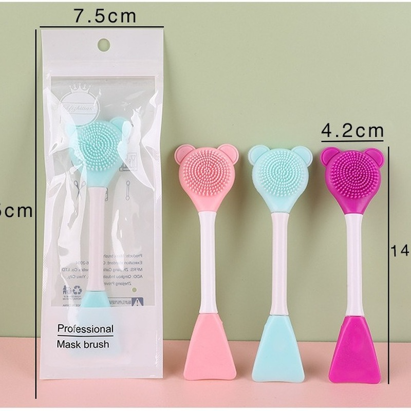 1pcs Face Mask Brush Silicone Gel Facial Mask DIY Brushes Original Soft Fashion Beauty Women Skin Face Care Home Makeup Tools