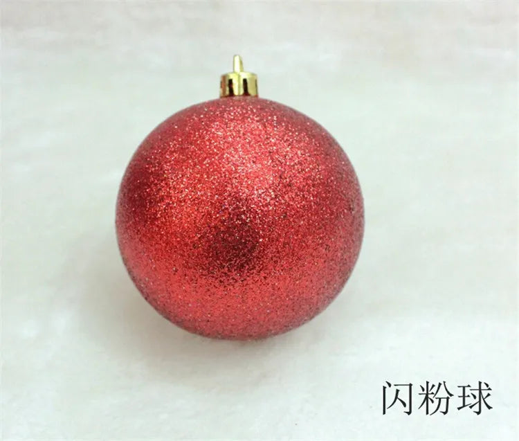 24Pcs Christmas Balls Ornament Plastic Christmas Tree Gold Red Pink Ball Pendant Hanging Decor Christmas Decoration 2024 Navidad