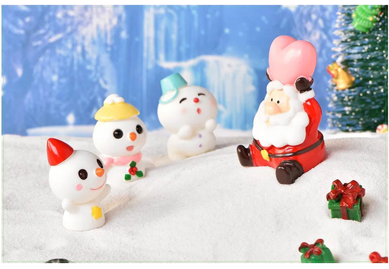 Ailihu Mini Christmas Ornament Christmas Decoration For Home Santa Claus Gift Toys Crafts Table Deco Navidad Xmas 2025 New Year