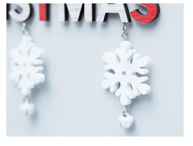 Christmas Decorative Door Hanger Wooden Pendant Christmas Gift Christmas Home Decoration New Year Naviidad Door Pendants