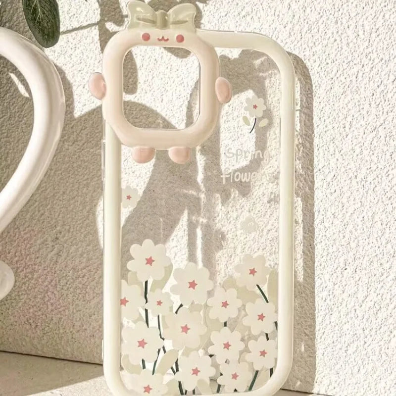 Case For IPhone 11 Pro Max 14 13 12 Pro Max XR 6s 6 8 7 Plus X XS Max SE 2020 Cover INS Soft TPU Flower Fundas