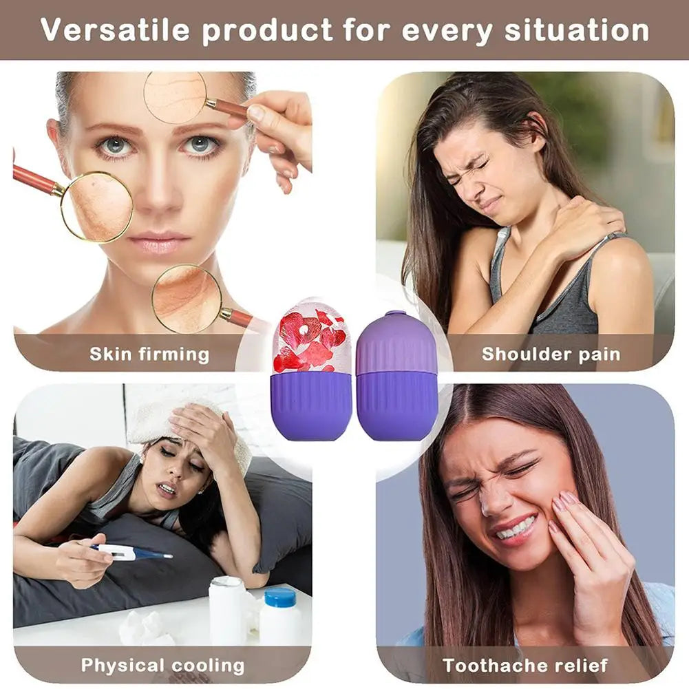 Silicone Trays Beauty Lifting Ice Ball Face Massager Contouring Eye Roller Facial Treatment Reduce Acne Skin Care