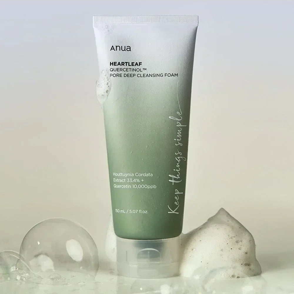 Korean Anua Heartleaf 77% Authentic Skin Care Moisturizing Toner Remover Serum Fades Fine Lines Deep Cleaning Facial Cleanser