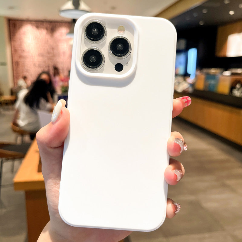 Fashion Candy Colors Soft Phone Case for IPhone 11 12 14 13 15 Pro Max 14Plus Camera Bumper Shock Protection Matte Cover Coque