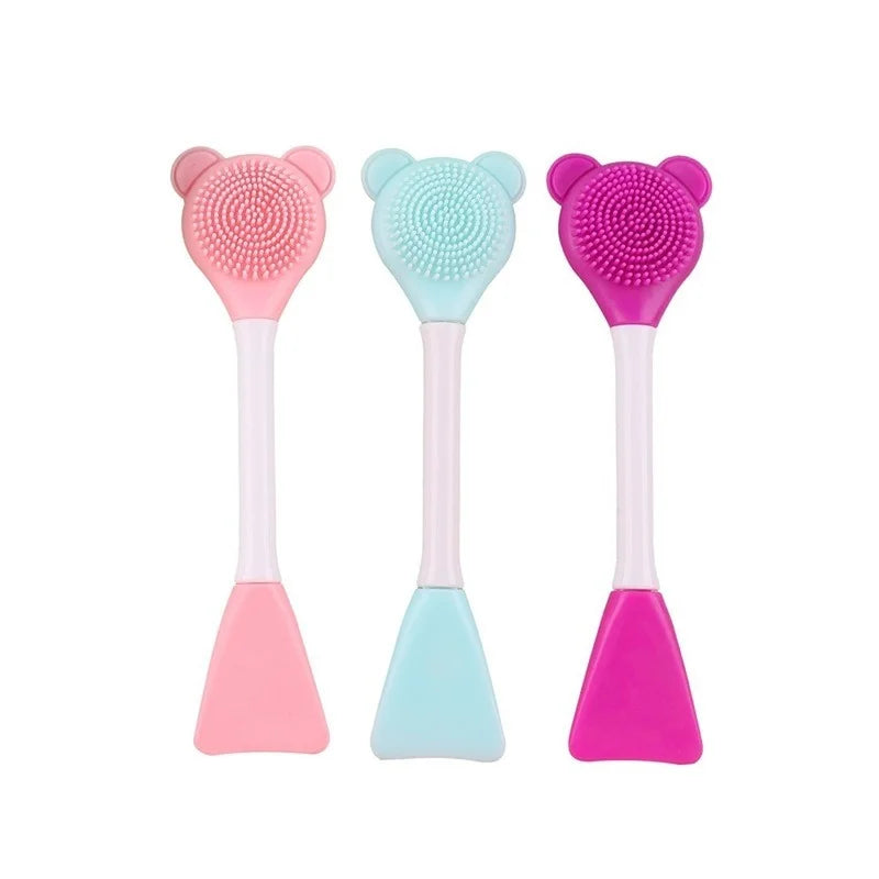 1pcs Face Mask Brush Silicone Gel Facial Mask DIY Brushes Original Soft Fashion Beauty Women Skin Face Care Home Makeup Tools