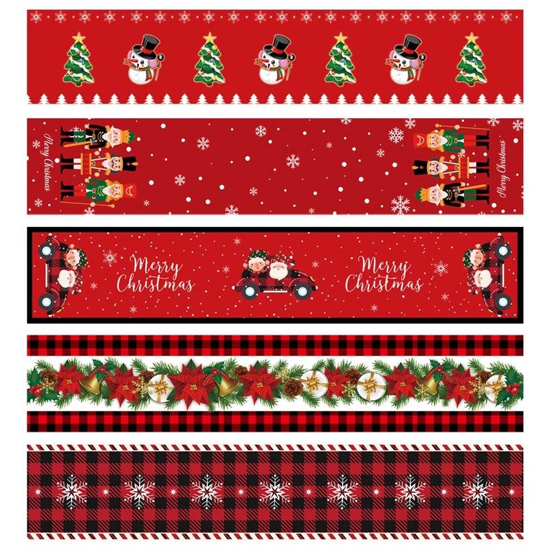 Christmas Table Runner Merry Christmas Decoration for Home Xmas Party Decor 2024 Navidad Notal Noel Ornament Happy New Year 2025
