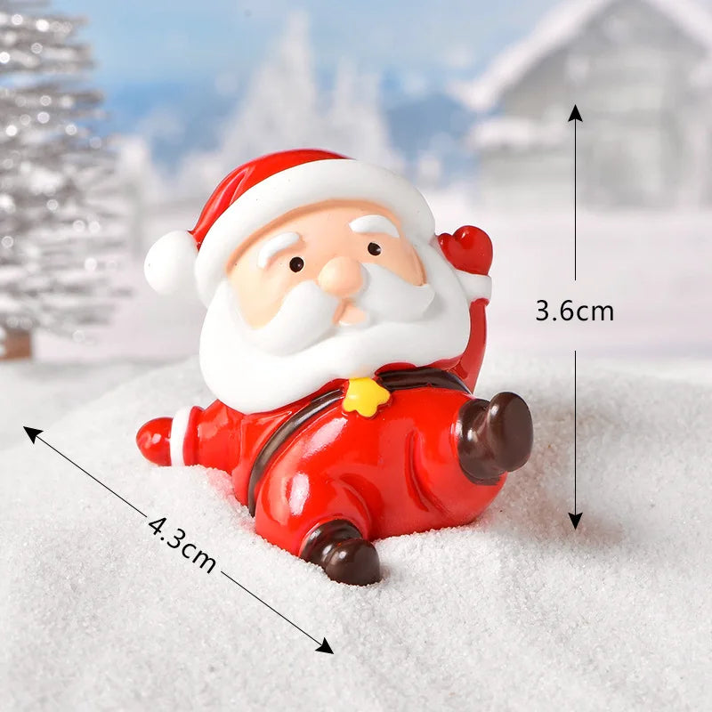Ailihu Mini Christmas Ornament Christmas Decoration For Home Santa Claus Gift Toys Crafts Table Deco Navidad Xmas 2025 New Year