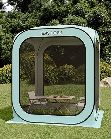 Screen House Tent Pop-Up, Portable Screen Room Canopy Instant Screen Tent 10 x 10 FT with Carry Bag for Patio, Backyard, Deck