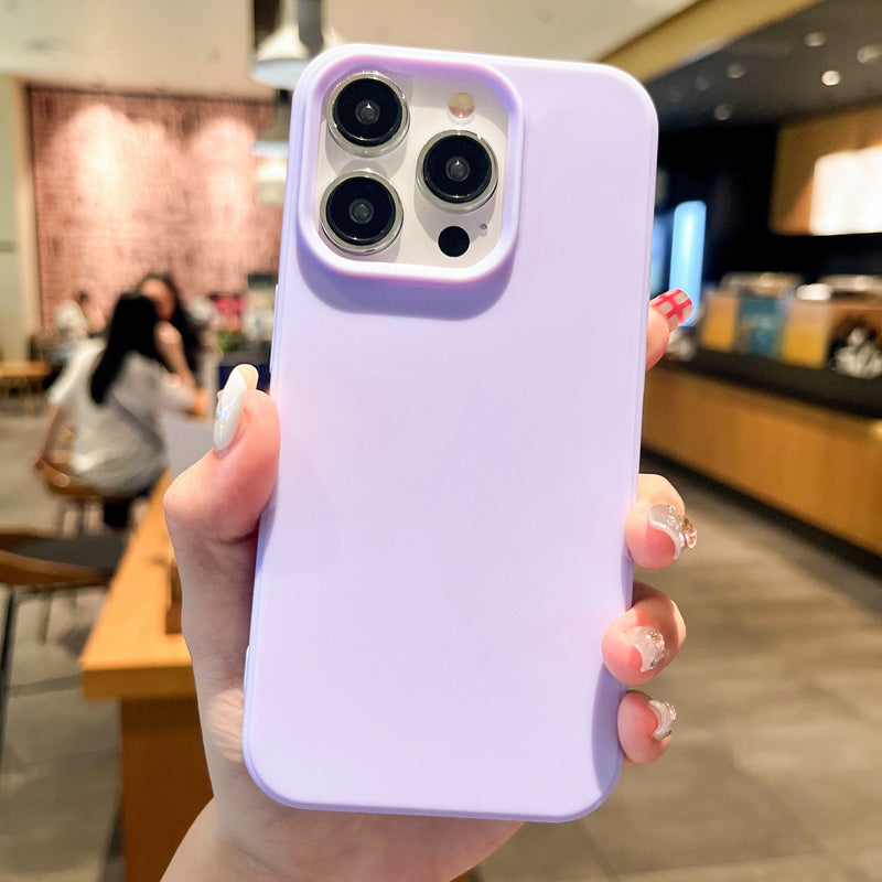 Fashion Candy Colors Soft Phone Case for IPhone 11 12 14 13 15 Pro Max 14Plus Camera Bumper Shock Protection Matte Cover Coque